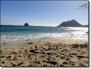 Plage n°1 de la Pointe Chery au Diamant