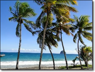 Plage principale du Diamant